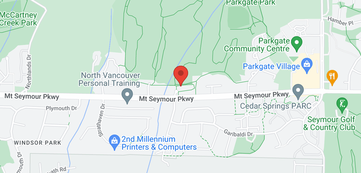 map of 3362 MT SEYMOUR PARKWAY